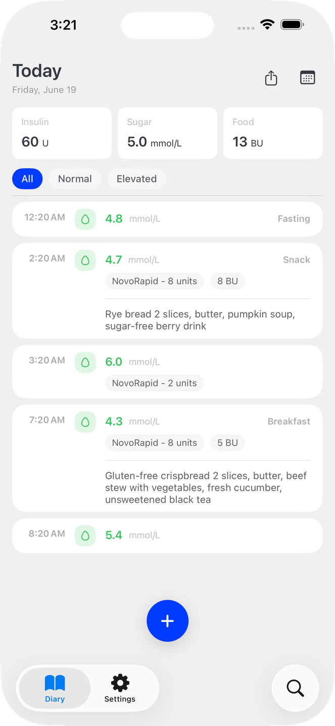 Bump & Glucose: AI GDM tracker App Interface